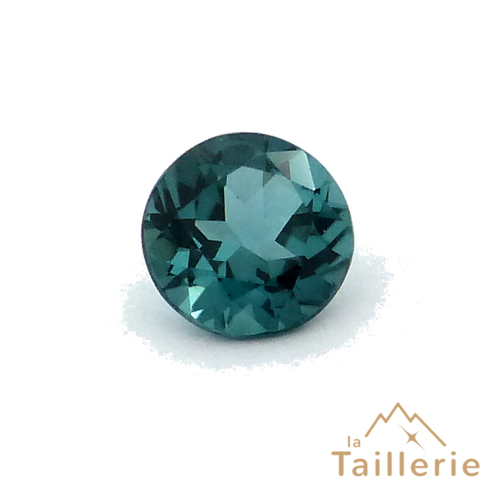 Tourmaline verte bleue ronde - La Taillerie