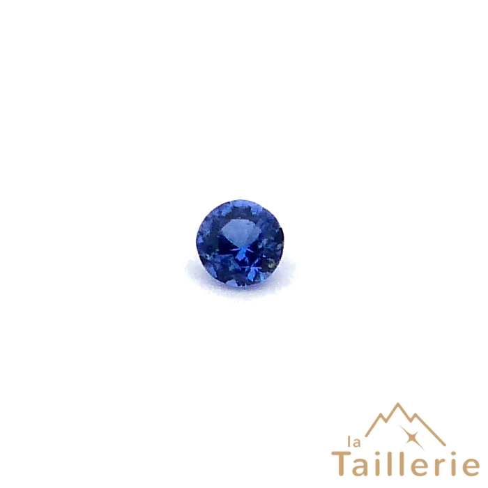 Spinelle bleu au cobalt facetté en rond de 2,2 mm - La Taillerie