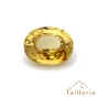 Zircon naturel d'une jolie couleur jaune de presque 5 carats - La Taillerie