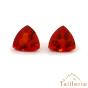 Opale de feu rouge en triangle de 6 mm - La Taillerie