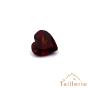 Grenat rouge vif en coeur de 6 mm- La Taillerie