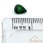 Grenat vert, appelé tsavorite, facettée en poire de moins d'un carat - La Taillerie