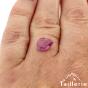 Saphir rose de forme poire vendu non monté - La Taillerie
