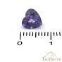 Saphir violet facetté en coeur de 7 mm - La Taillerie