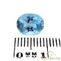 Topaze bleue traitée de 2,48 carats, qualité joaillerie - La Taillerie