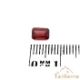 Grenat rouge facetté en rectangle - La Taillerie