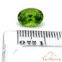 Grenat vert du Mali facetté en ovale de plus de 3 carats - La Taillerie